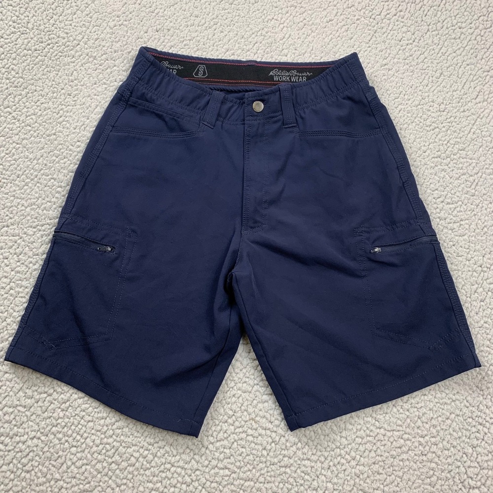 Eddie Bauer Shorts Mens 32 Navy Blue Workwear Stretch Cargo Utility Hiking